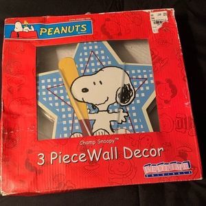 Lambs & Ivy Peanuts 3 Piece Snoopy Wall Decor